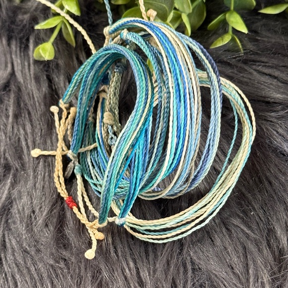 6 Pura Vida Ocean Tones Multistrand Cord Bracelet - Picture 3 of 7